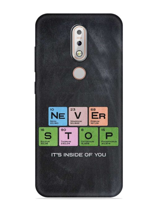 Never Stop It'S Inside Of You Embossed Soft Silicone Case for Nokia 7.1 Zapvi