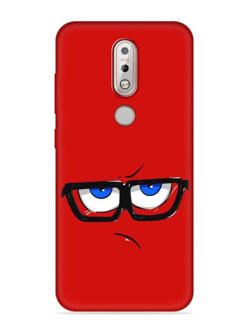 Rad Angry Face Embossed Soft Silicone Case for Nokia 7.1 Zapvi