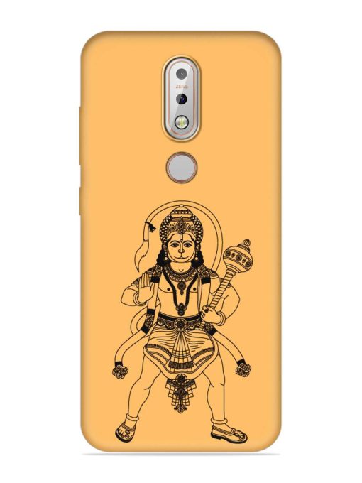 Indian God Hanuman Embossed Soft Silicone Case for Nokia 7.1 Zapvi