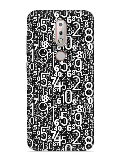 Many Numbers Different Embossed Soft Silicone Case for Nokia 7.1 Zapvi