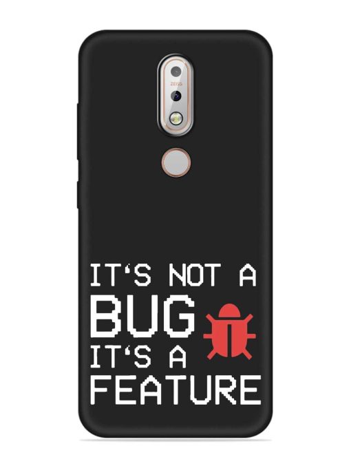 Not Bug Feature Embossed Soft Silicone Case for Nokia 7.1