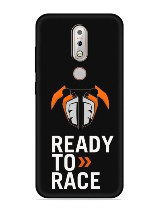 Ready To Race Embossed Soft Silicone Case for Nokia 7.1 Zapvi