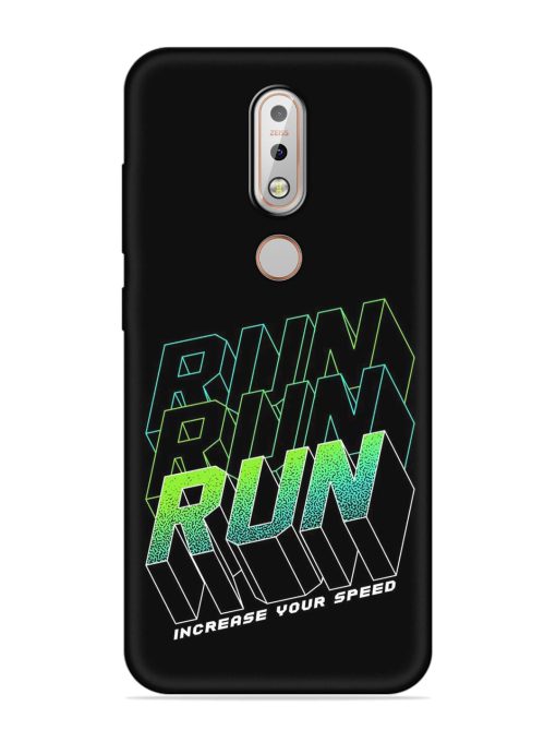 Run Embossed Soft Silicone Case for Nokia 7.1 Zapvi