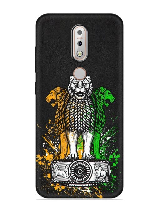 Pillars Of Ashoka Embossed Soft Silicone Case for Nokia 7.1 Zapvi