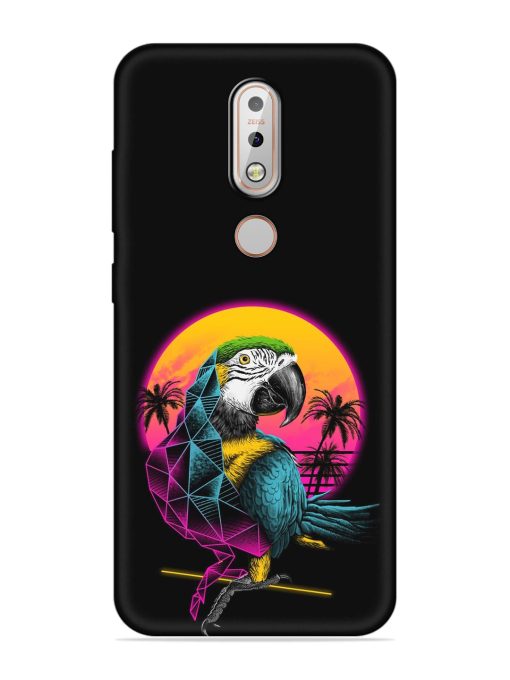 Rad Parrot Embossed Soft Silicone Case for Nokia 7.1