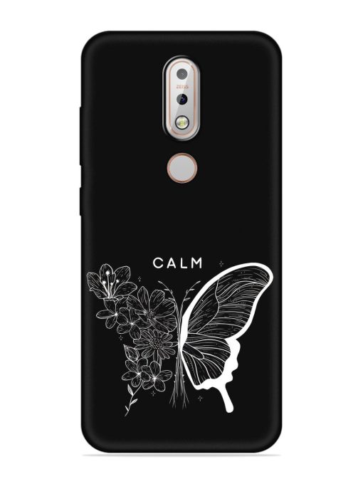 Calm Embossed Soft Silicone Case for Nokia 7.1