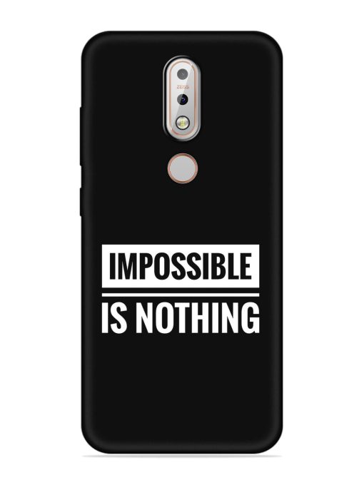 Impossible Is Nothing Embossed Soft Silicone Case for Nokia 7.1 Zapvi