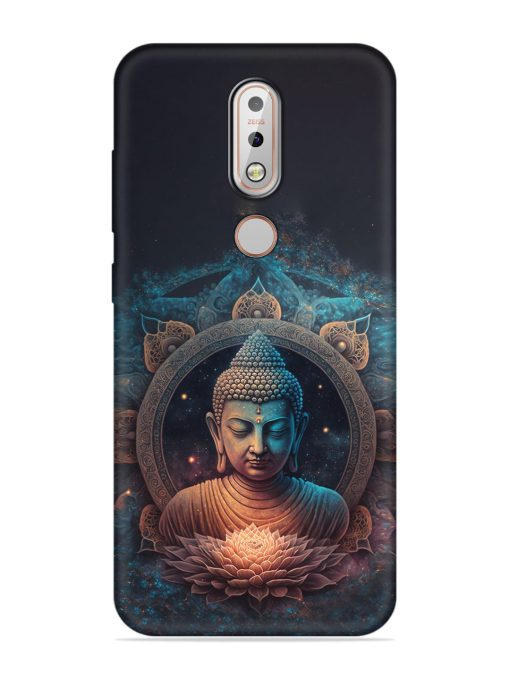 Gautam Buddha Embossed Soft Silicone Case for Nokia 7.1 Zapvi