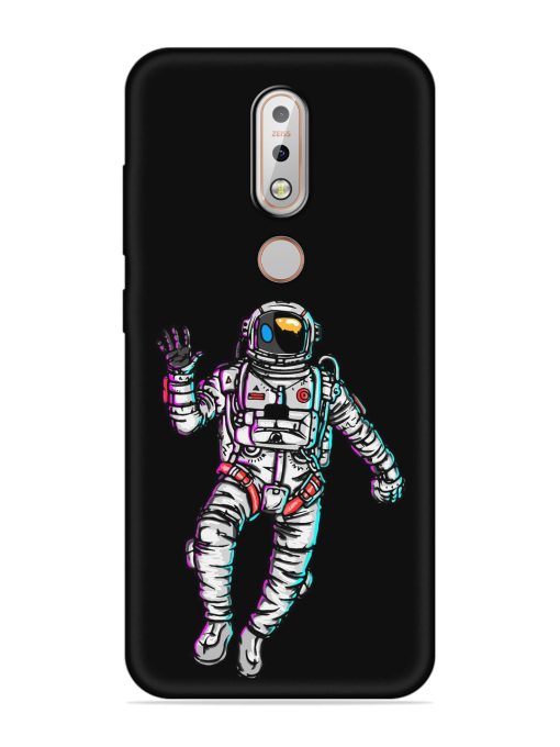 Spaceman Embossed Soft Silicone Case for Nokia 7.1