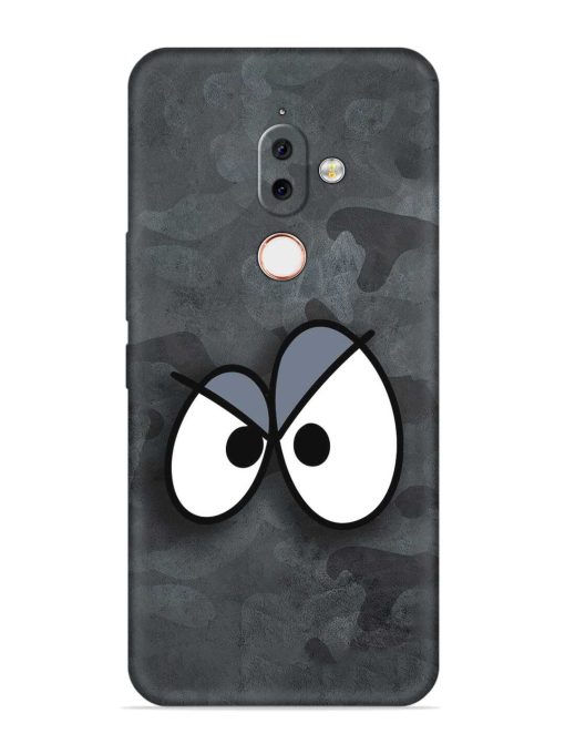 Big Eyes Night Mode Embossed Soft Silicone Case for Nokia 7.1 Plus Zapvi