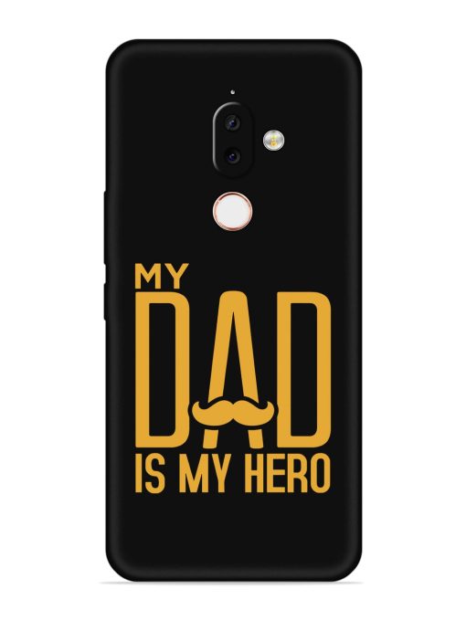 My Dad Is My Hero Embossed Soft Silicone Case for Nokia 7.1 Plus Zapvi