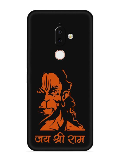 Angry Hanuman Embossed Soft Silicone Case for Nokia 7.1 Plus Zapvi