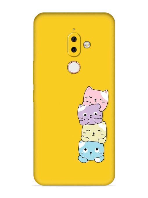 Cartoon Anime Embossed Soft Silicone Case for Nokia 7.1 Plus Zapvi