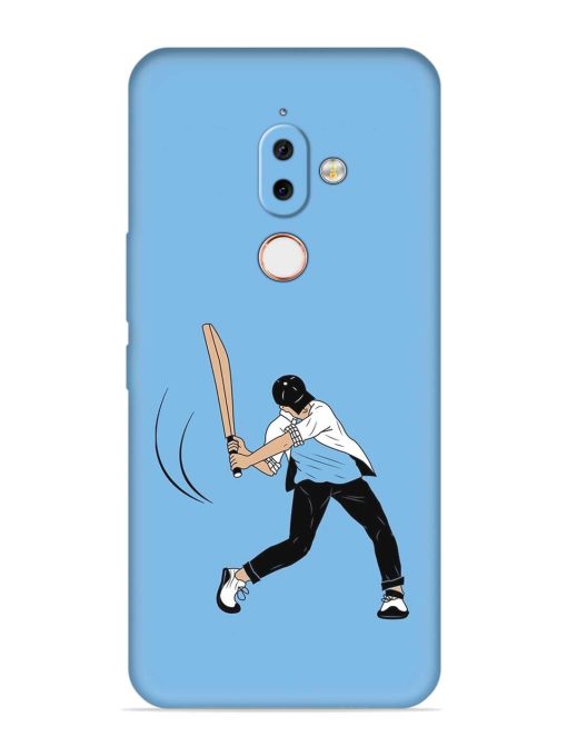 Cricket Gully Boy Embossed Soft Silicone Case for Nokia 7.1 Plus Zapvi