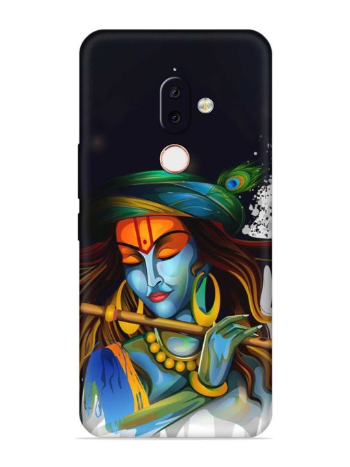 Krishna Art Embossed Soft Silicone Case for Nokia 7.1 Plus Zapvi