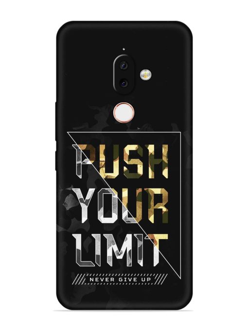 Push Your Limits Embossed Soft Silicone Case for Nokia 7.1 Plus Zapvi