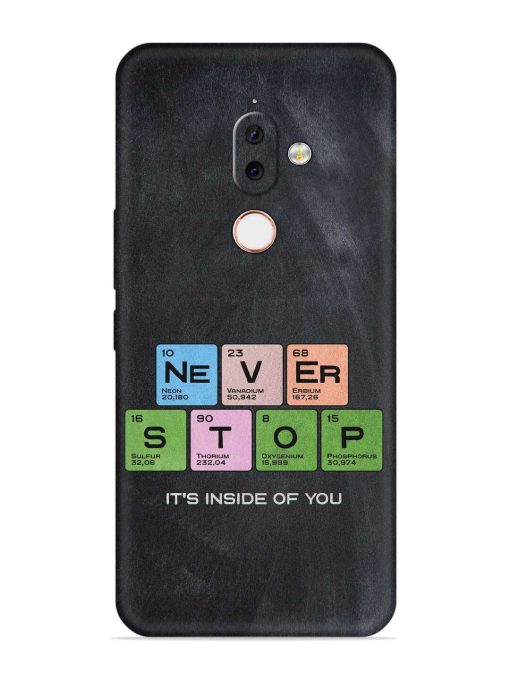 Never Stop It'S Inside Of You Embossed Soft Silicone Case for Nokia 7.1 Plus Zapvi