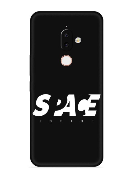 Space Typography Art Embossed Soft Silicone Case for Nokia 7.1 Plus Zapvi