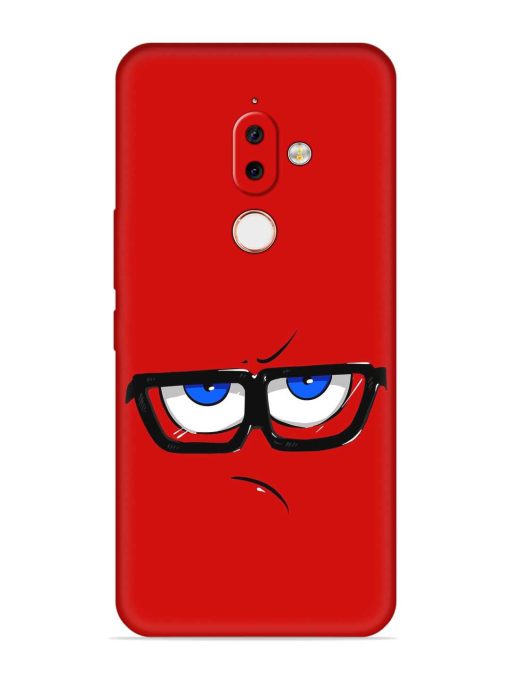 Rad Angry Face Embossed Soft Silicone Case for Nokia 7.1 Plus Zapvi