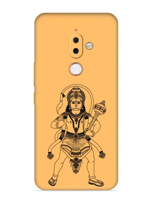 Indian God Hanuman Embossed Soft Silicone Case for Nokia 7.1 Plus Zapvi