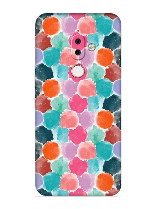 Colorful Seamless Pattern Embossed Soft Silicone Case for Nokia 7.1 Plus Zapvi