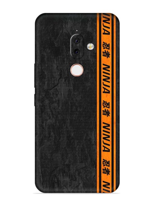 Ninja Srtips Embossed Soft Silicone Case for Nokia 7.1 Plus