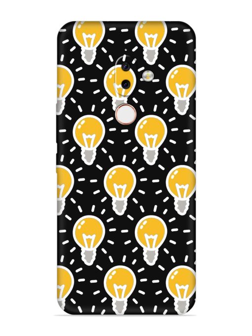 Light Bulb Seamless Embossed Soft Silicone Case for Nokia 7.1 Plus Zapvi