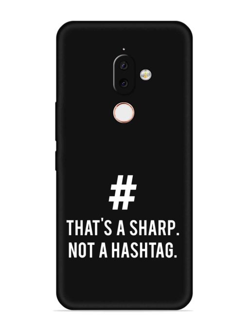 Thats Sharp Not Embossed Soft Silicone Case for Nokia 7.1 Plus