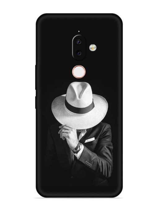 Men Under Hat Embossed Soft Silicone Case for Nokia 7.1 Plus