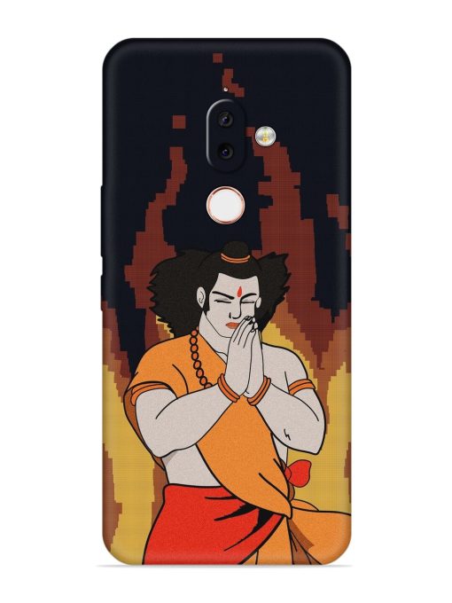 Shree Ram Vector Embossed Soft Silicone Case for Nokia 7.1 Plus Zapvi