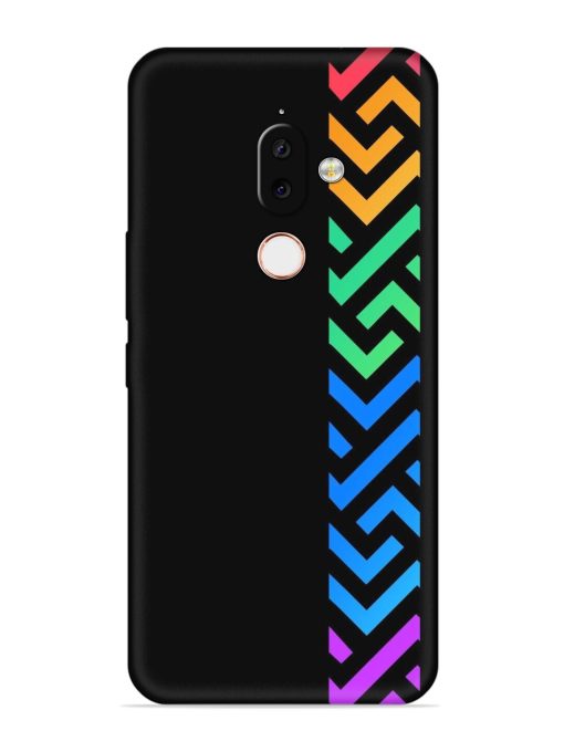 Colorshape Stripes Embossed Soft Silicone Case for Nokia 7.1 Plus Zapvi