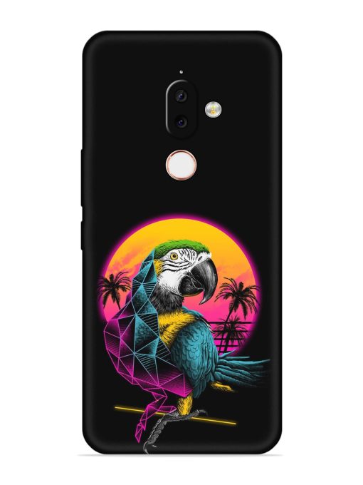 Rad Parrot Embossed Soft Silicone Case for Nokia 7.1 Plus Zapvi