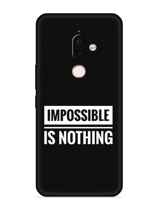 Impossible Is Nothing Embossed Soft Silicone Case for Nokia 7.1 Plus Zapvi