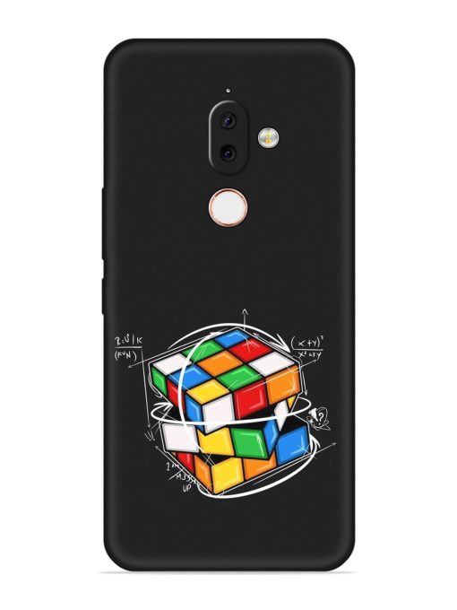 Cubik Vector Embossed Soft Silicone Case for Nokia 7.1 Plus Zapvi