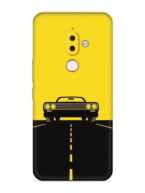 Classic Car Embossed Soft Silicone Case for Nokia 7.1 Plus