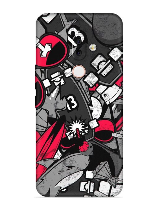 Fictional Doodle Embossed Soft Silicone Case for Nokia 7.1 Plus Zapvi