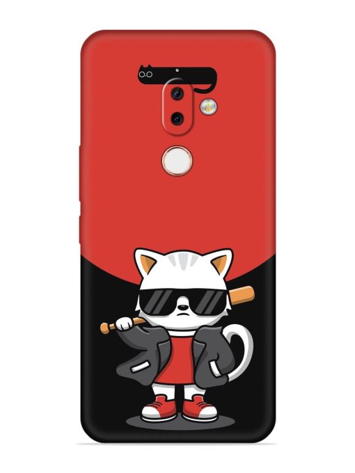 Cool Little Bear Cartoon Embossed Soft Silicone Case for Nokia 7.1 Plus Zapvi