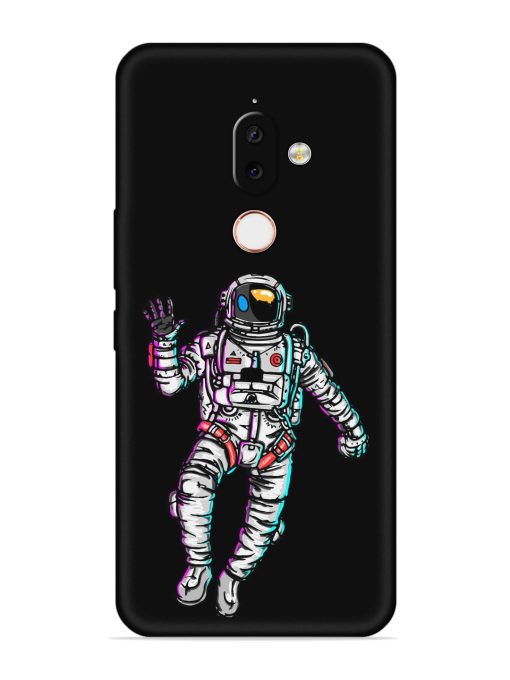 Spaceman Embossed Soft Silicone Case for Nokia 7.1 Plus Zapvi