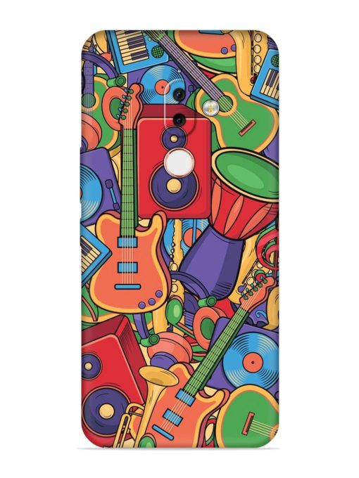 Colorful Music Art Embossed Soft Silicone Case for Nokia 7.1 Plus Zapvi