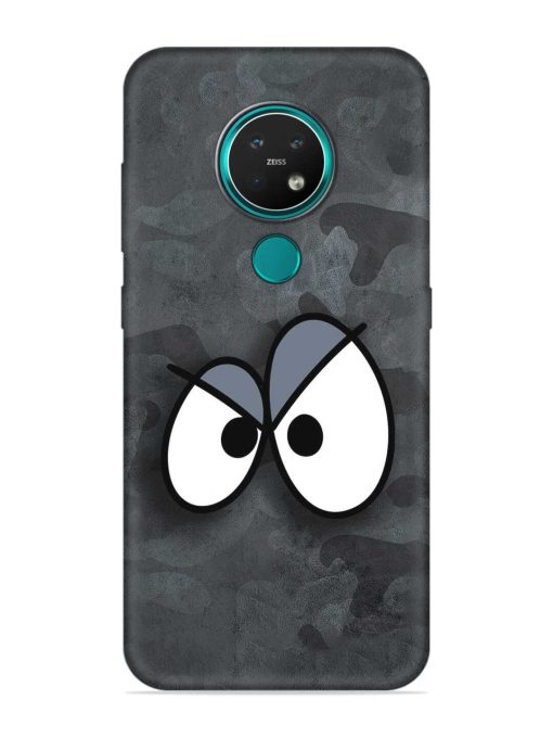 Big Eyes Night Mode Embossed Soft Silicone Case for Nokia 7.2 Zapvi