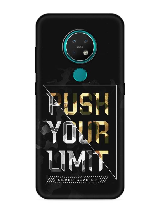 Push Your Limits Embossed Soft Silicone Case for Nokia 7.2 Zapvi