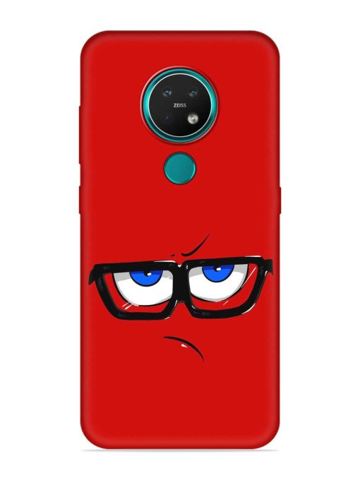 Rad Angry Face Embossed Soft Silicone Case for Nokia 7.2 Zapvi