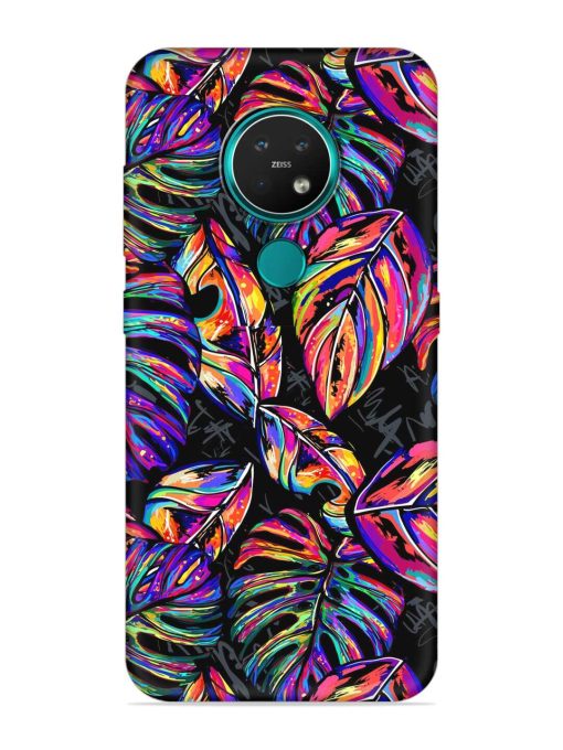 Tropical Seamless Vector Embossed Soft Silicone Case for Nokia 7.2 Zapvi