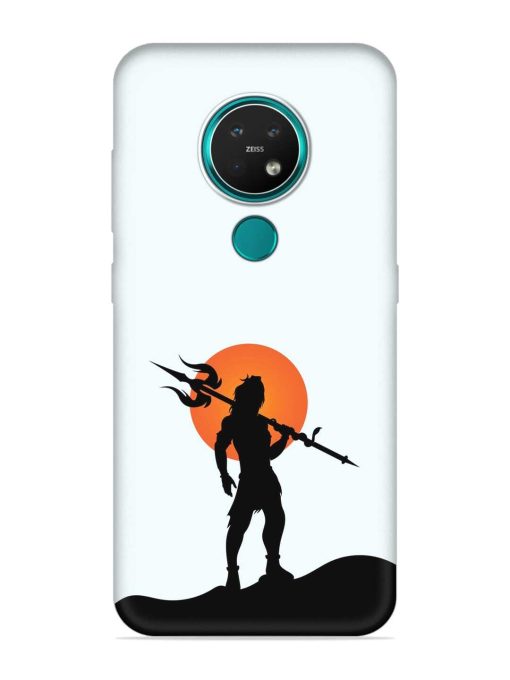 Lord Mahadev Trendy Embossed Soft Silicone Case for Nokia 7.2 Zapvi