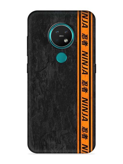 Ninja Srtips Embossed Soft Silicone Case for Nokia 7.2