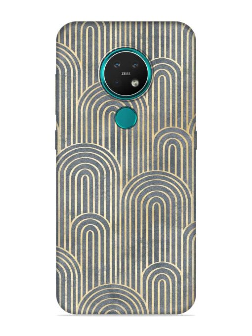 Art Deco Style Embossed Soft Silicone Case for Nokia 7.2 Zapvi