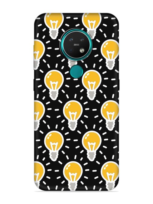 Light Bulb Seamless Embossed Soft Silicone Case for Nokia 7.2 Zapvi