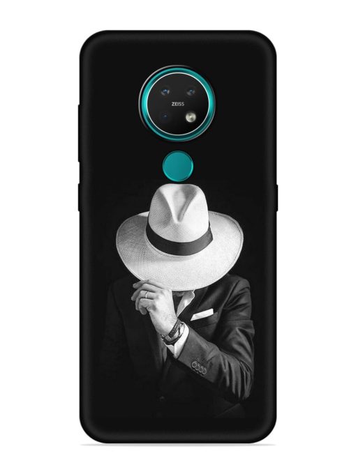 Men Under Hat Embossed Soft Silicone Case for Nokia 7.2