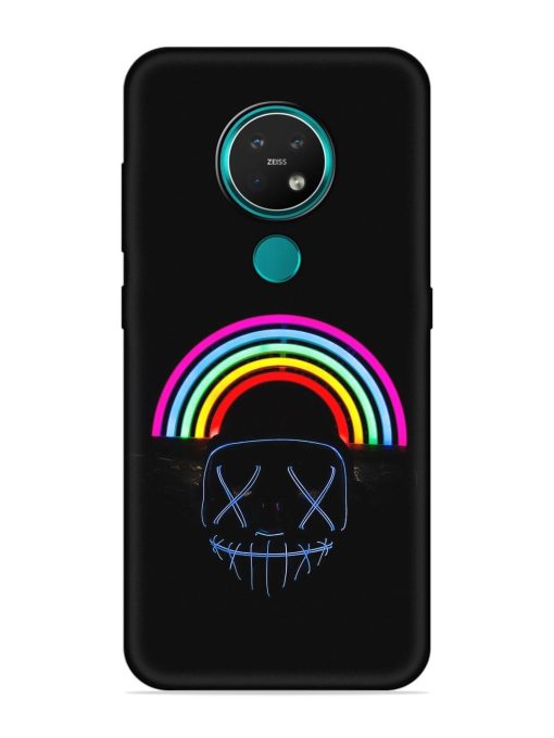 Mask Rainbow Embossed Soft Silicone Case for Nokia 7.2