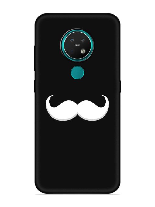 Mustache Vector Embossed Soft Silicone Case for Nokia 7.2 Zapvi